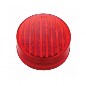13 LED 2-1/2 Inch Round Clearance Marker Light - Red LED/Red Lens