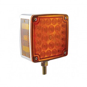 52 LED Double Face Turn Signal Light (Passenger) - Amber Red LED/Amber Red Lens