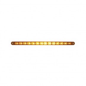 14 Amber LED 12 Inch Turn Signal Light Bar with Amber Lens