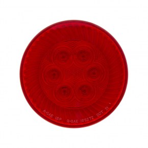 16 Red LED 4" Round Turbine Stop, Turn & Taillight - 12V DC - Red Lens