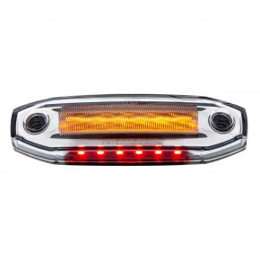 6 Amber LED Clearance Marker with 6 Red LED Side Ditch Light - Dual Function