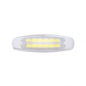 12 LED Headlight Turn Signal Cover - Amber LED/Clear Lens