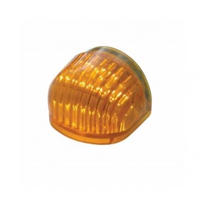 5 Amber LED Dual Function Guide Headlight Turn Signal Light - Amber Lens