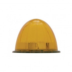 Peterbilt 17 LED Dual Function Clear Style Reflector - Amber LED/Amber Lens