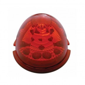 17 LED Reflector Watermelon Low Profile Bezel - Red LED/Red Lens