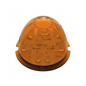 Peterbilt Air Cleaner Bracket w/ Eight 17 LED Lights - Amber LED/Amber Lens