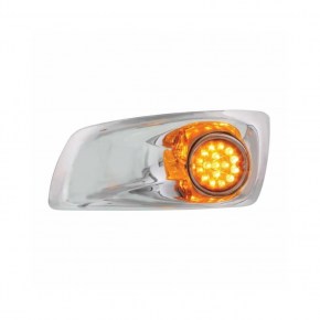 Kenworth 17 LED Dual Clear Reflector Light (Driver) - Amber LED/Amber Lens