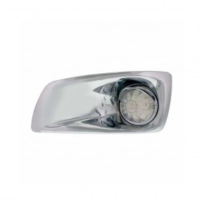 Kenworth 17 LED Dual Watermelon Light & Visor (Driver) - Amber LED/ Clear Lens