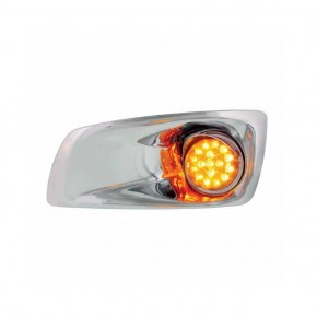 Kenworth 17 LED Dual Clear Light & Visor (Driver) - Amber LED/Amber Lens
