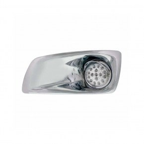 Kenworth 17 LED Dual Clear Light & Visor (Driver) - Amber LED/Clear Lens