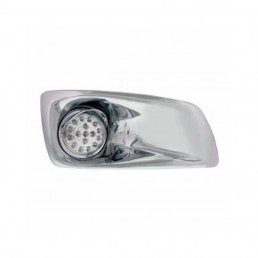 Kenworth 17 LED Dual Clear Light & Visor (Passenger) - Amber LED/Clear Lens