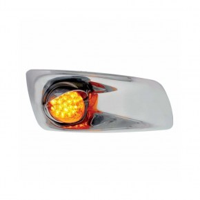 19 LED Reflector Light & Visor for Kenworth T660-Amber LED/ Amber Lens-Passenger