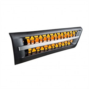 Hood Air Intake Grille with Amber LED for 2018-2022 Freightliner Cascadia - Passenger