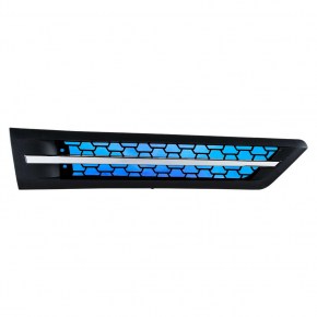 Hood Air Intake Grille with Blue LED for 2018-2022 Freightliner Cascadia - Passenger
