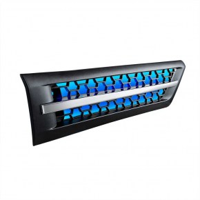 Hood Air Intake Grille with Blue LED for 2018-2022 Freightliner Cascadia - Passenger