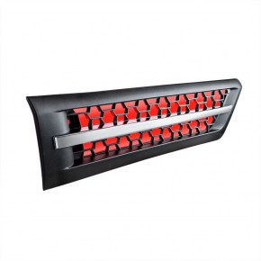 Hood Air Intake Grille with Red LED for 2018-2022 Freightliner Cascadia - Passenger
