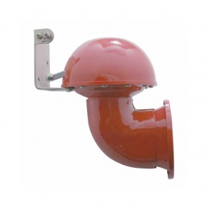 Electric Bull Horn with Control Lever - Red