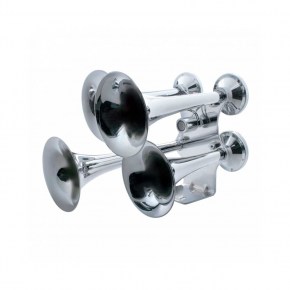 4 Trumpet Chrome Train Horn - Standard Duty