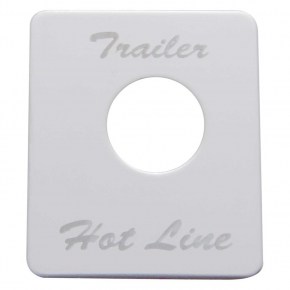 Peterbilt Stainless Switch Plate - Trailer Hot Line
