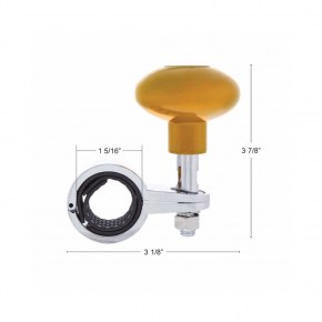 Heavy Duty Steering Wheel Spinner - Electric Yellow