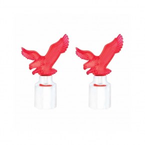 Eagle Bumper Guide Top w/ Chrome Base - Red (2 Pack)