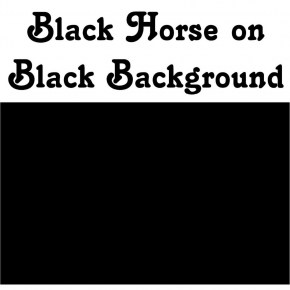 Black Horse on Black Background. Another Unusual Original Art on Shirts T-Shirt