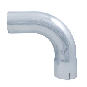 Chrome 90 Degree Exhaust Expanded Elbow, 4