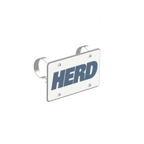 HERD Tube License Plate Holder - 304 Stainless Steel