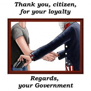 Thank you, citizen, for your loyalty. Regards, your Government. An Original Art on Shirts Taxpayer's T-Shirt